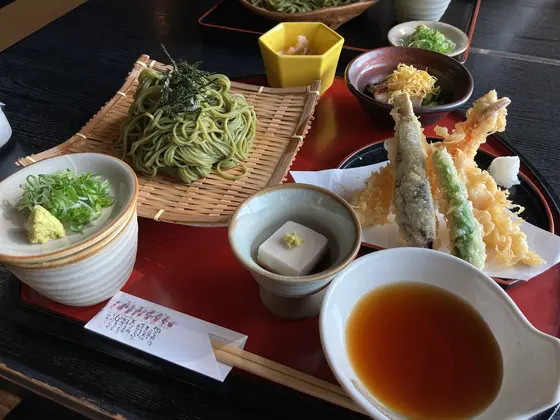コレ食べて「茶そば膳」