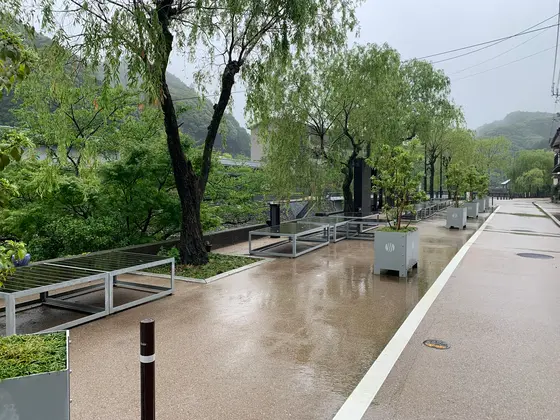 ベンチもありました