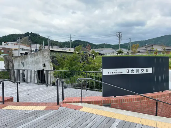 津波の脅威を伝える震災遺構「旧女川交番」