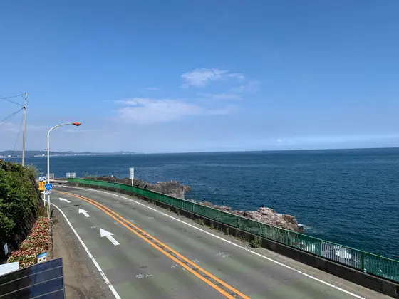 2階のテラス席からの眺め