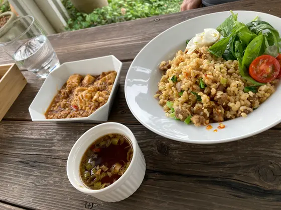 麻婆豆腐と炒飯