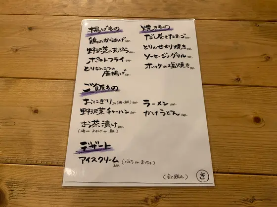 メニュー