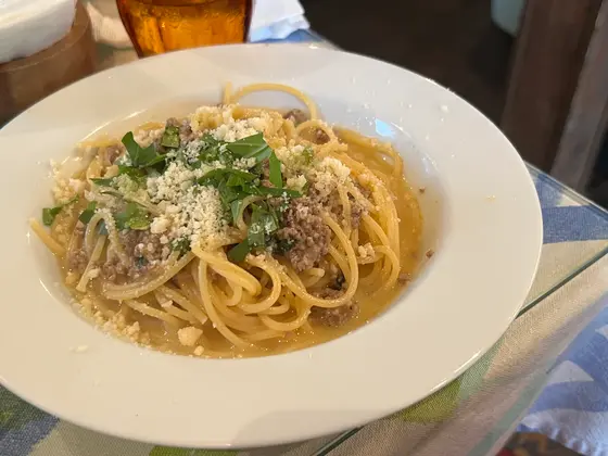 パスタはボリュームたっぷり
