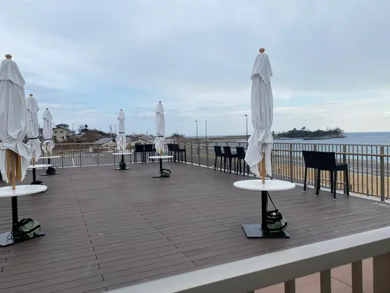 この日は曇ってたけど、海が近くていい景色だった✨
