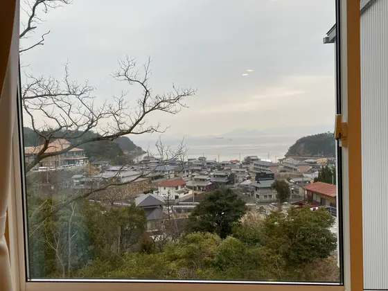 窓からは海がみえました🌊