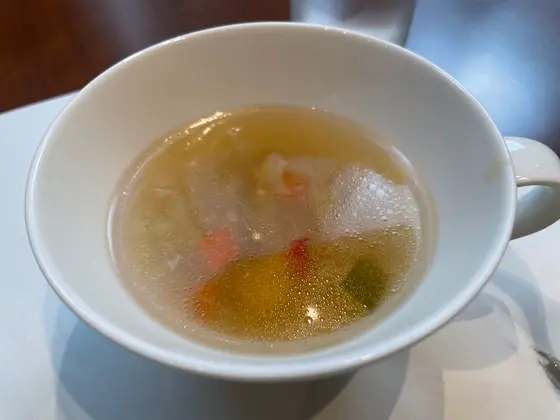 別の日のランチセットのスープ