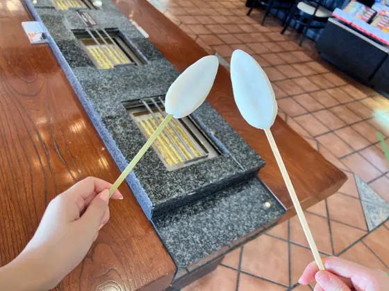 笹かま焼き体験スタート