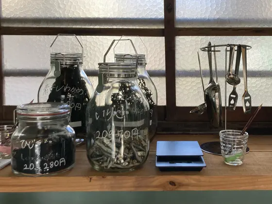 懐かしい量り売り