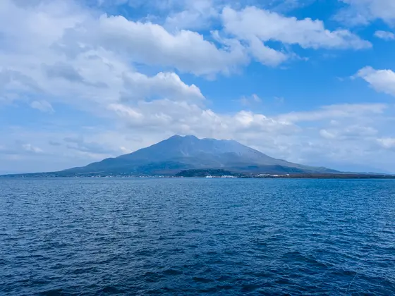 15min.⛴️桜島フェリー14:00発 ¥250💳