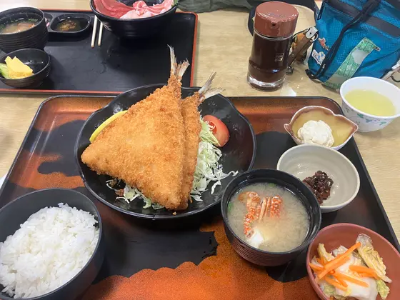 アジフライ定食