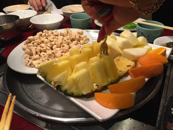 デザートに色々出てきた🤗🍽