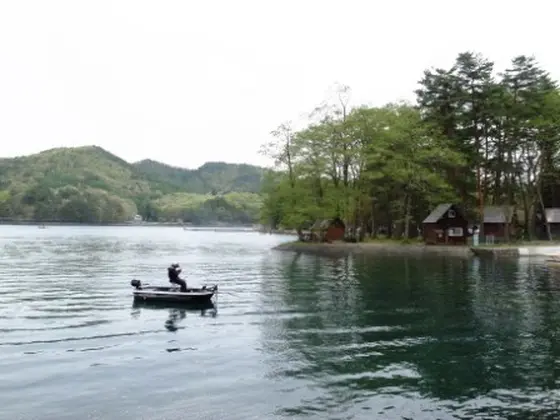 湖岸に沿って