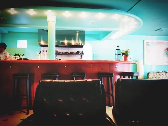 店内はアメリカン