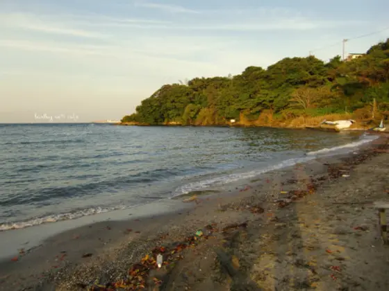 目の前は海岸！