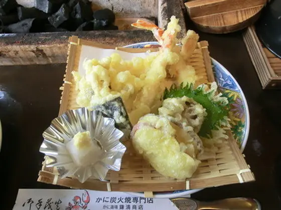 天ぷらにもカニ