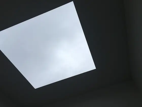 空にピントを合わせると、こんな感じ