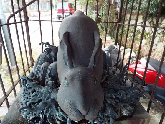 手水の兎