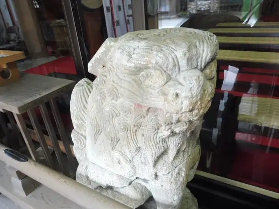 永姫さん寄進の石の狛犬