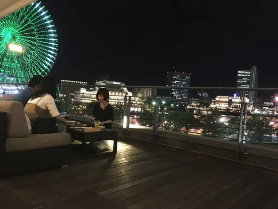 夜景を見ながらディナー🍷