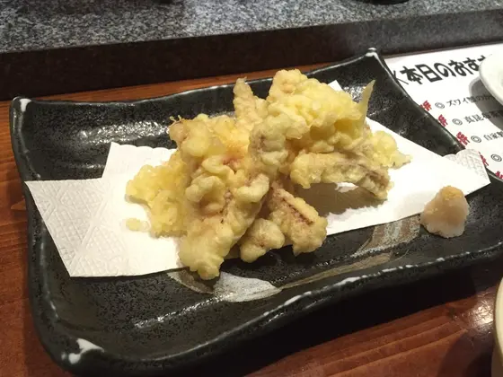 下足は天ぷらに