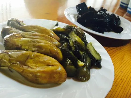 お漬け物サービス！