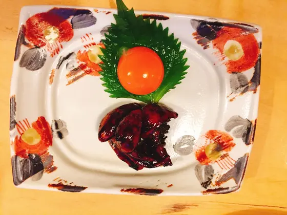 タレは卵黄と絡めて❤️