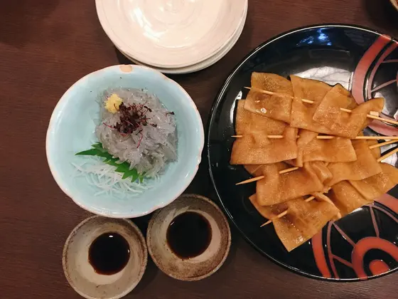仙石漬けと生しらす。