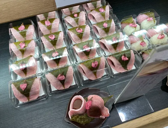 季節の和菓子が楽しめる