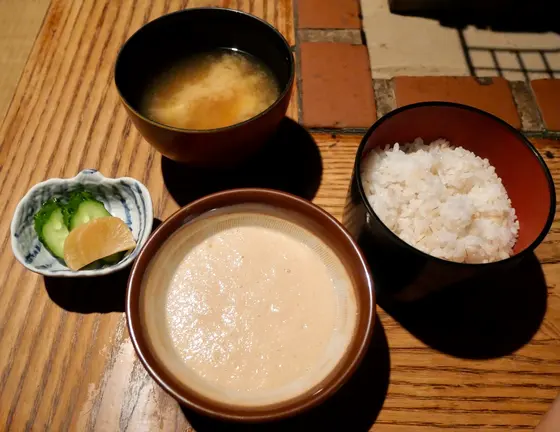麦とろごはんに😋