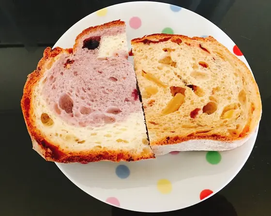 軽井沢ブルーベリー(左) 軽井沢焼きりんご(右)