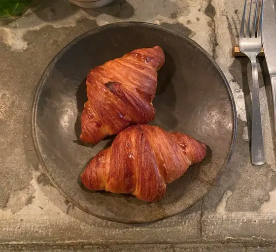 焼きたてのクロワッサン！