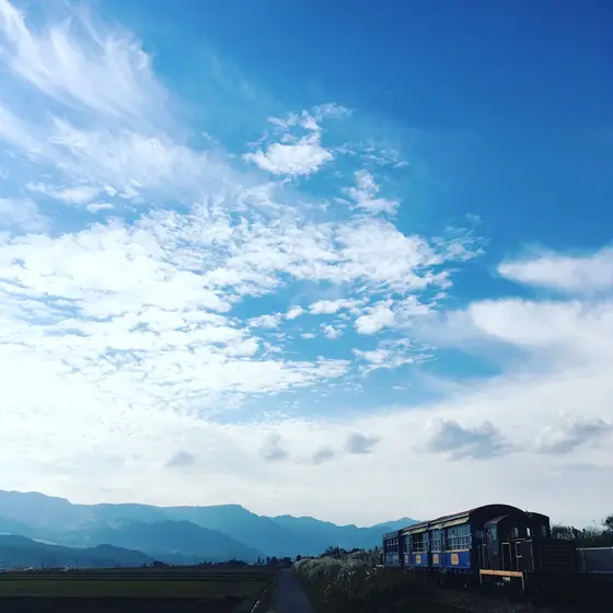 南阿蘇白水高原駅付近にて☆