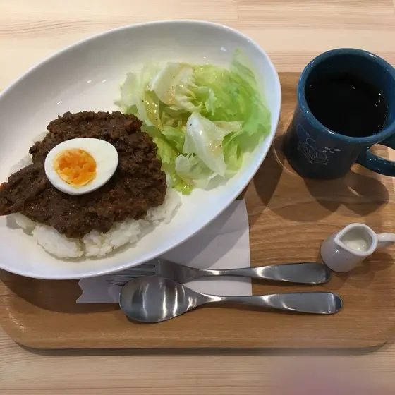ランチメニューのキーマカレー