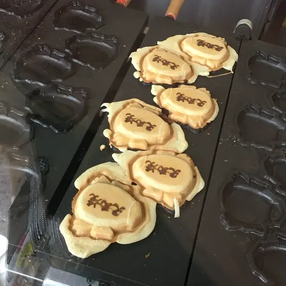 天狗焼き生産中……