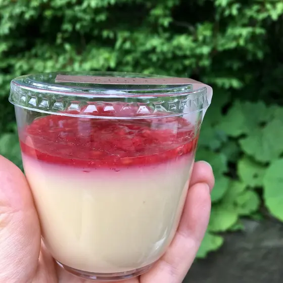 プリンは散歩のお供に