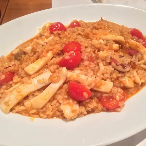 ヤリイカのカレーリゾット