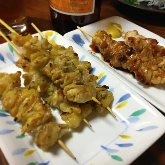 皮、焼き鳥