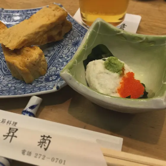 お通し、卵焼き