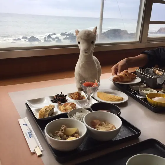 朝ごはんバイキングです