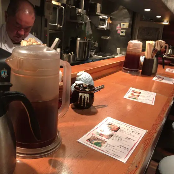 一階のカウンター席
