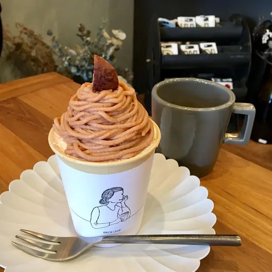 秋のモンブランのショートケーキ