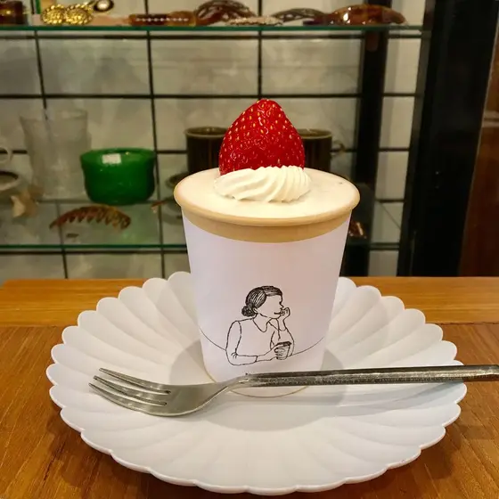 冬の苺のショートケーキ