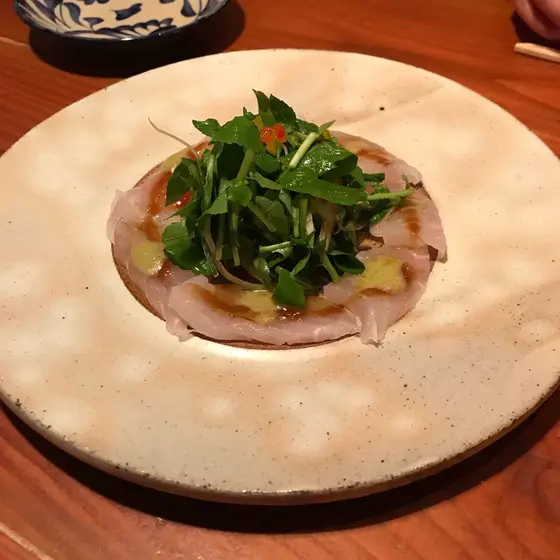 ⚫︎本日の鮮魚の畑パッチョ(コースより)