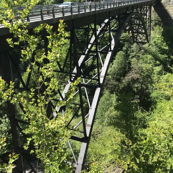 北アルプス大橋  高さ70m