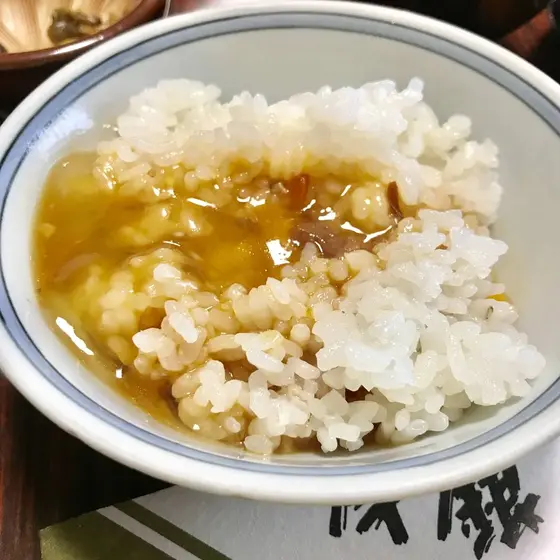 〆は卵かけごはんに