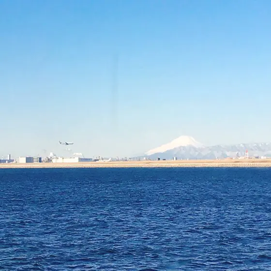 富士山が見えました