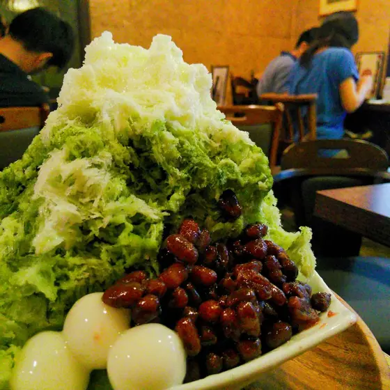 定番の「緑茶氷」は絶対食べたい！