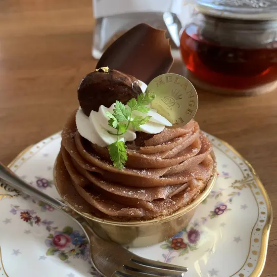 イタリア栗を使ったモンブラン