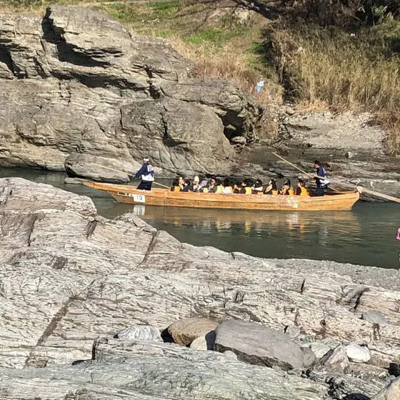 長瀞名物ライン下り