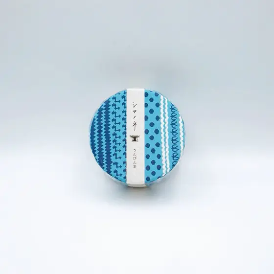 ◆さんぴん茶お茶缶〜絣 シマ〜